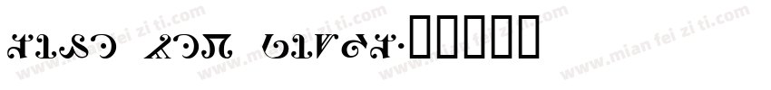 time new light字体转换